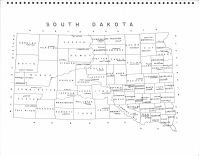 South Dakota State Map, Clay and Union Counties 1959